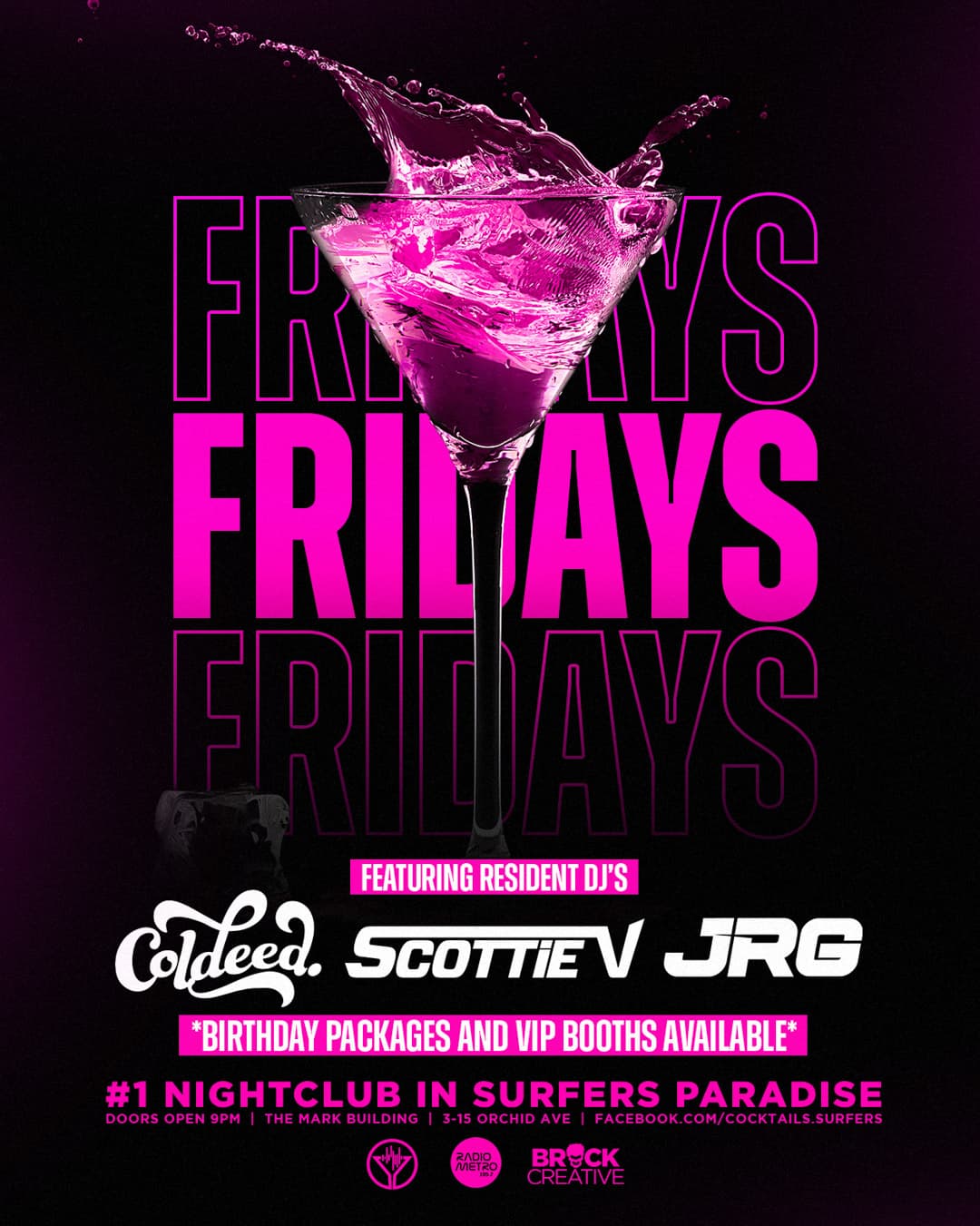 A poster for our friday night promotion