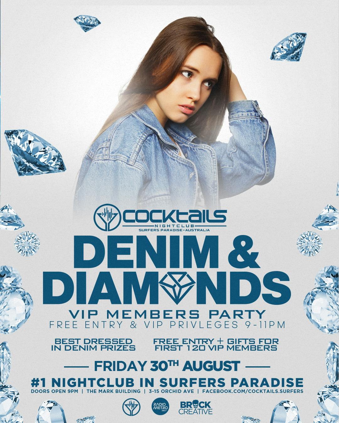 Cover image for DENIM & DIAMONDS VIP MEMBERS PARTY!