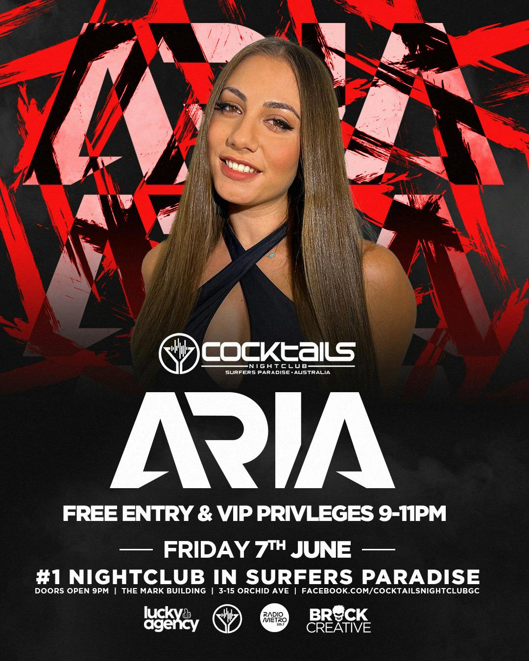 Cover image for ARIA AT COCKTAILS! 