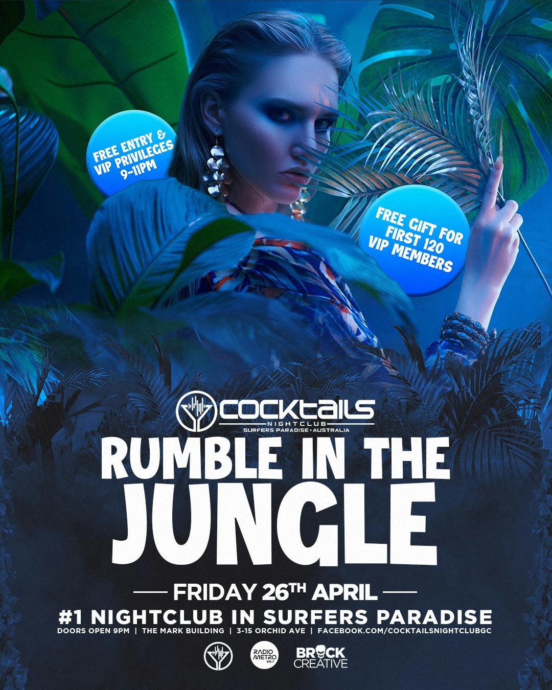 Cover image for RUMBLE IN THE JUNGLE VIP MEMBERS PARTY!